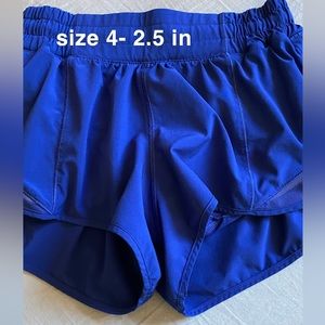 Dark purple lululemon shorts - size 4 - 2.5 inch